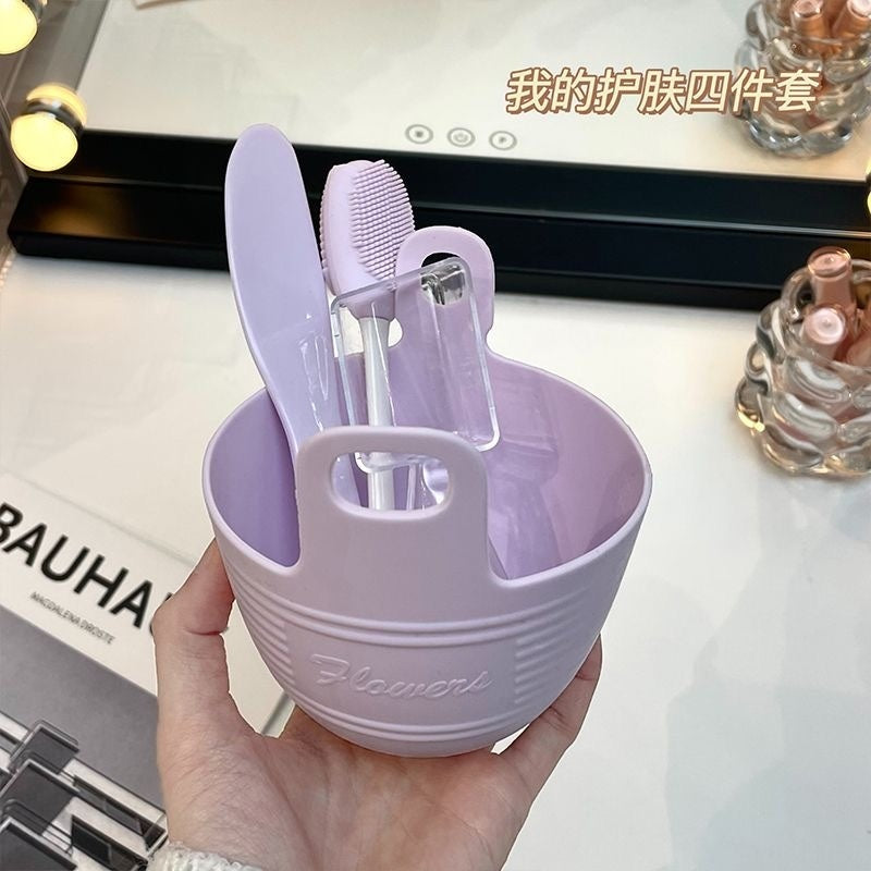 4-in-1 Silicone Facial Mask Mixing Bowl Set