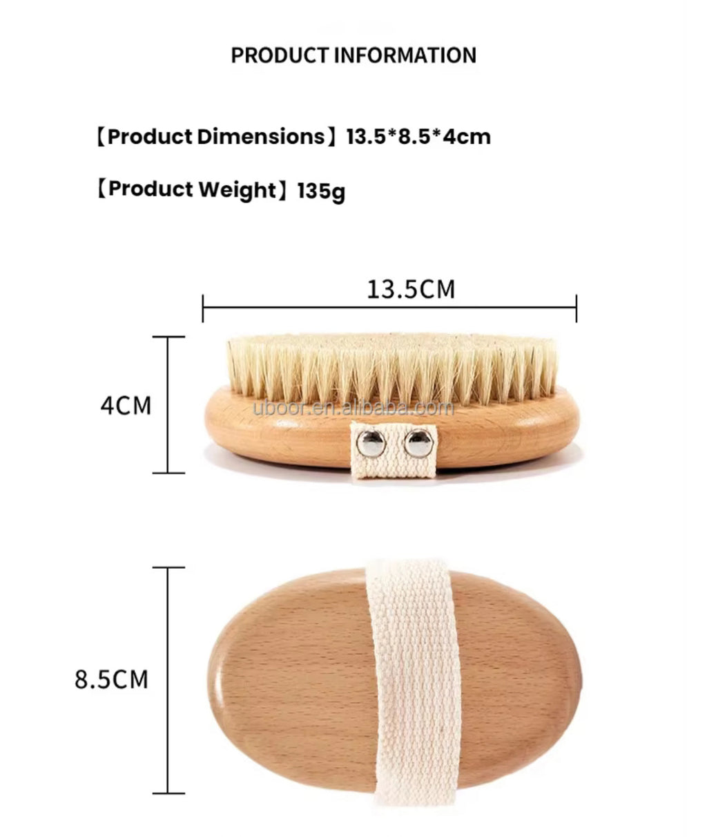 Premium Wooden Dry Body Brush
