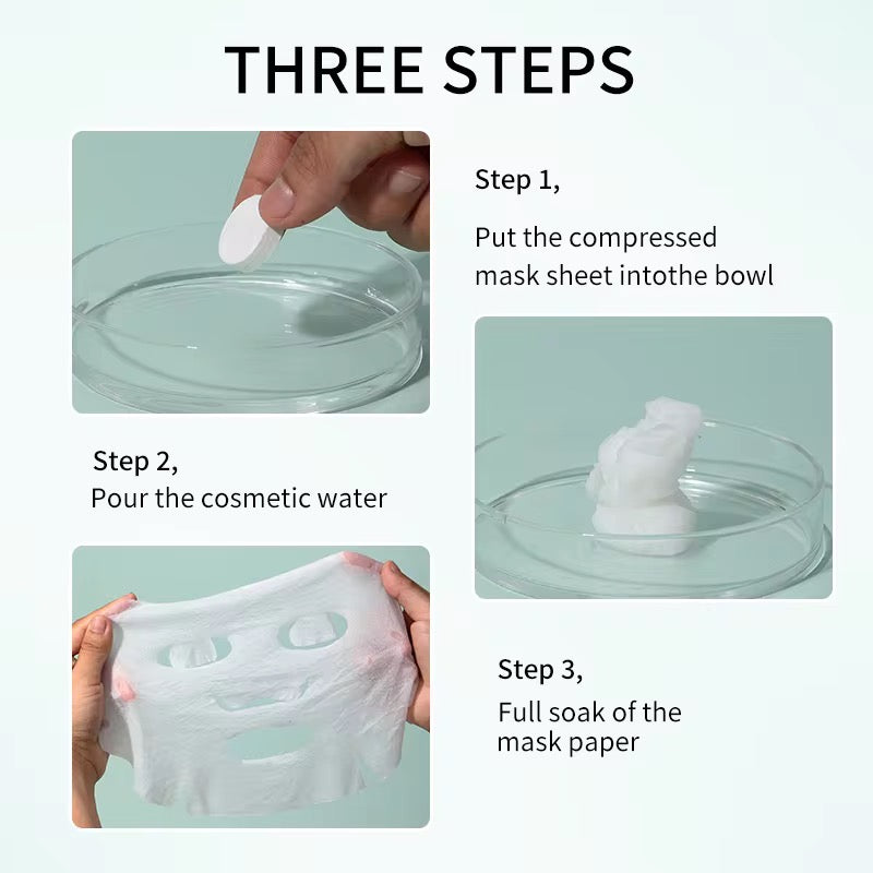 20pcs Compressed Facial Cotton Mask Sheets