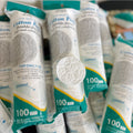 Premium 100pcs Embossed Round Soft Makeup Remover Cotton Pads