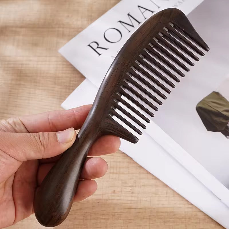 17 Teeth Dark Sandalwood Hair Comb