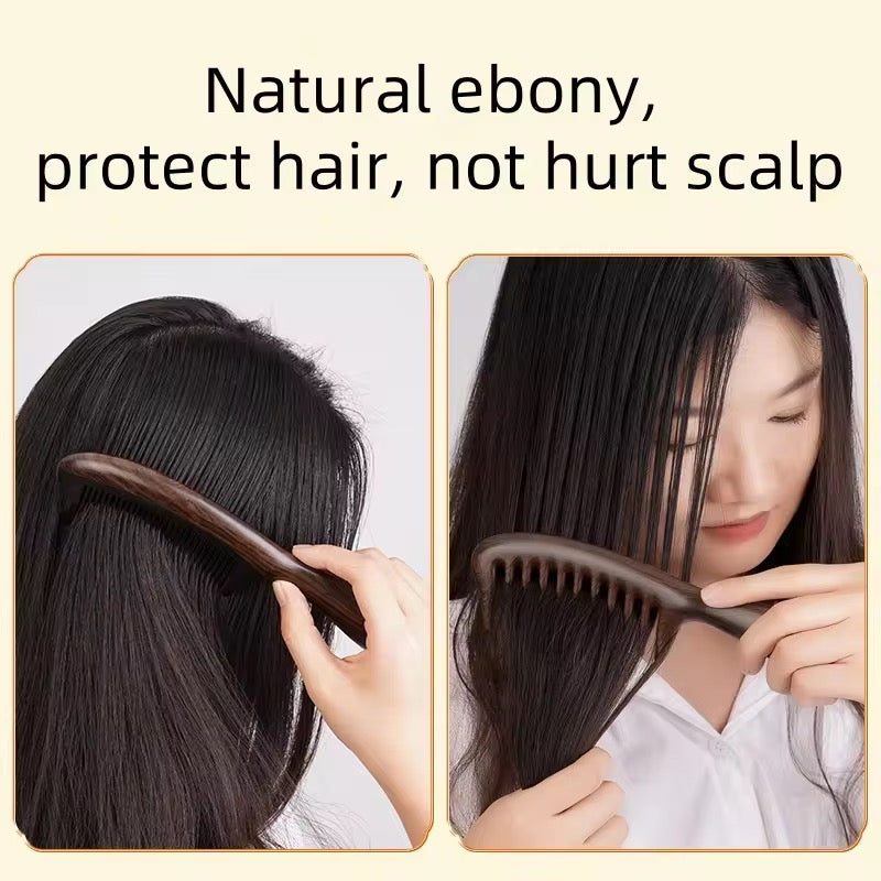 11 Teeth Dark Sandalwood Hair Comb
