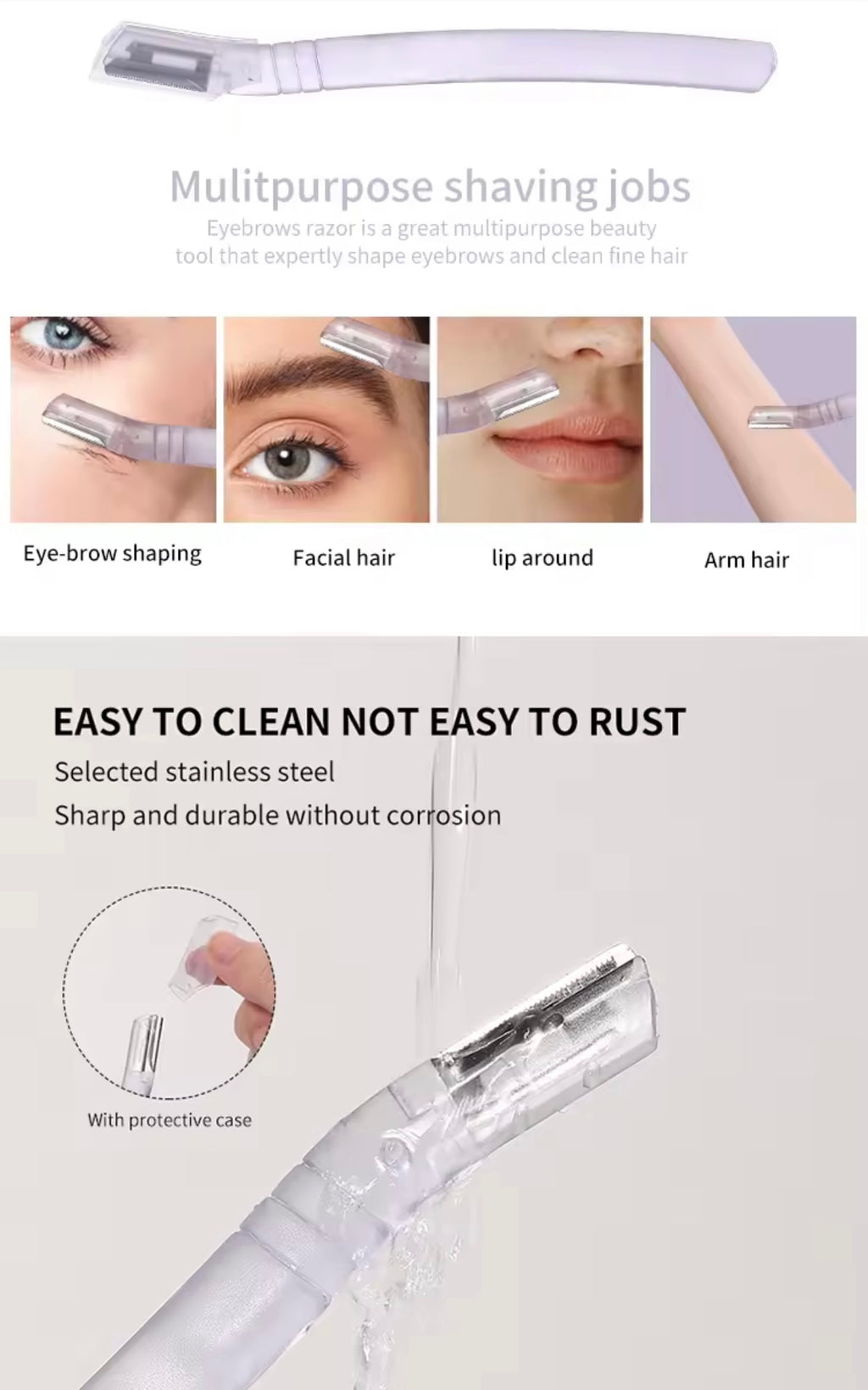 3pcs/Set Eyebrow Razor