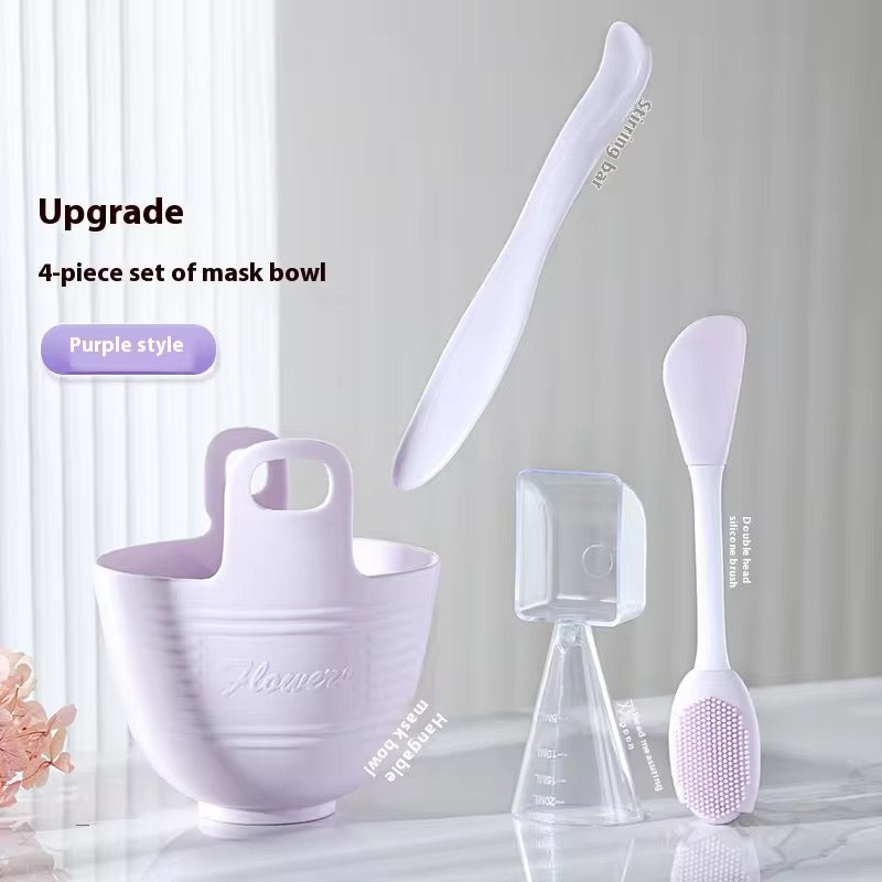 4-in-1 Silicone Facial Mask Mixing Bowl Set