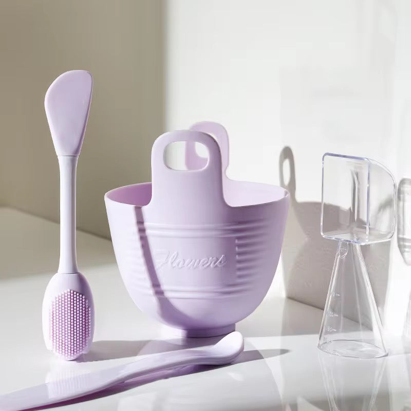 4-in-1 Silicone Facial Mask Mixing Bowl Set