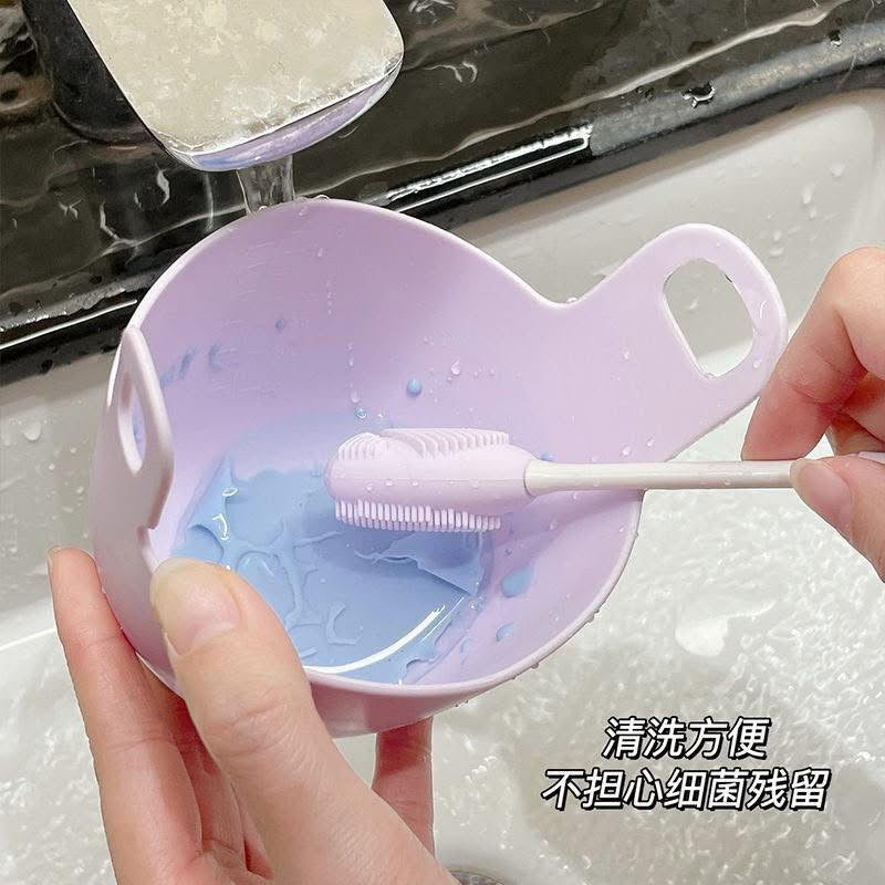 4-in-1 Silicone Facial Mask Mixing Bowl Set