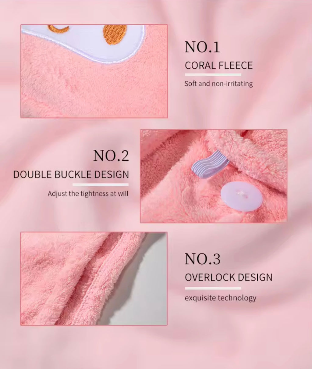 Microfiber Hair Towel (Pink)