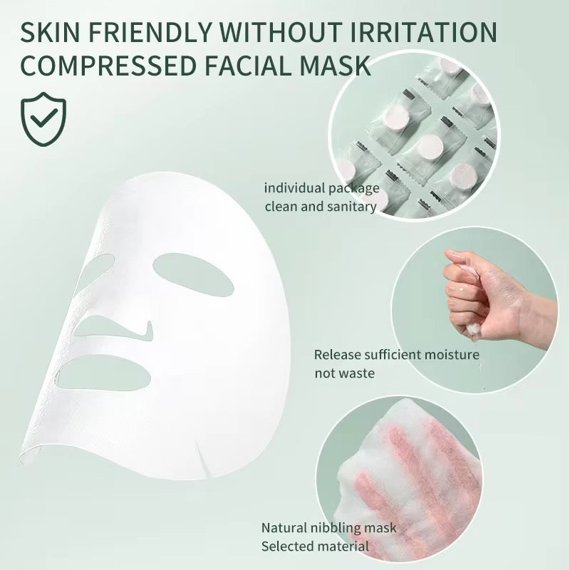 20pcs Compressed Facial Cotton Mask Sheets