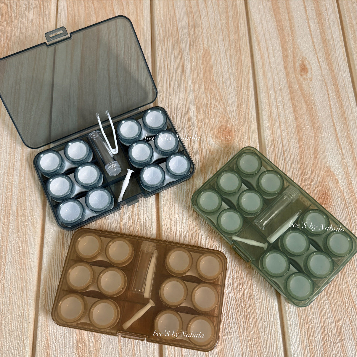 6 Pairs Colorful Lens Storage Kit