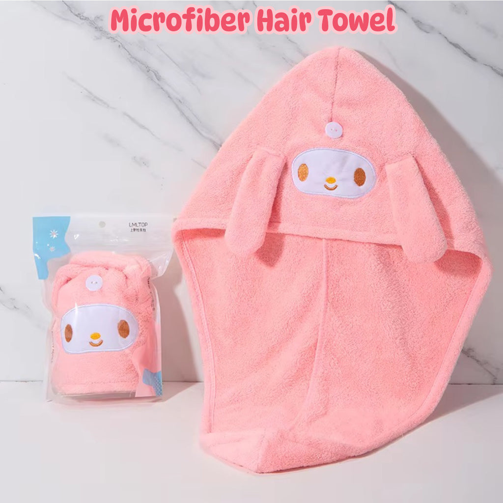 Microfiber Hair Towel (Pink)