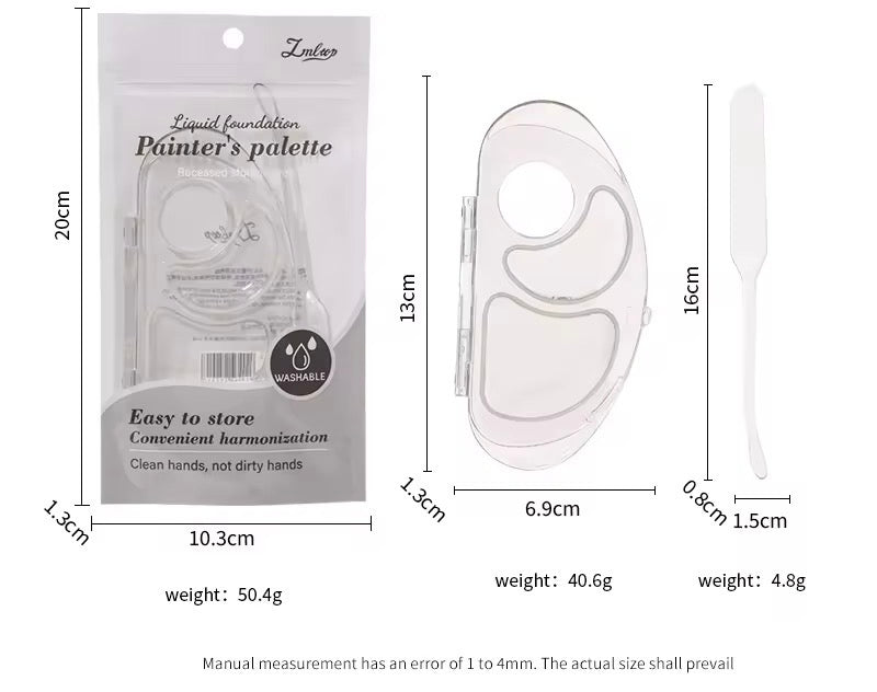 Acrylic Foundation Mixing Palette