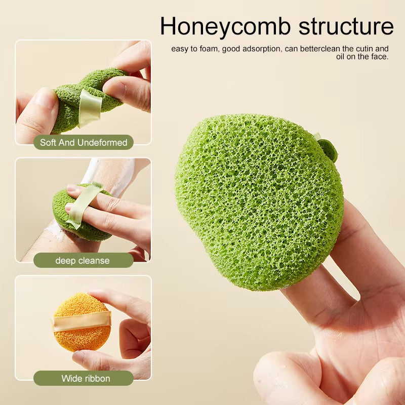 2pcs Mini Face Cleaning Sponge