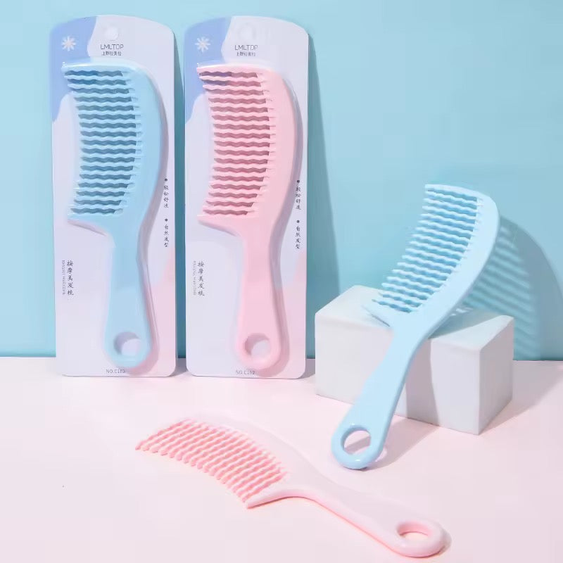 Plastic Hair Comb (Blue)