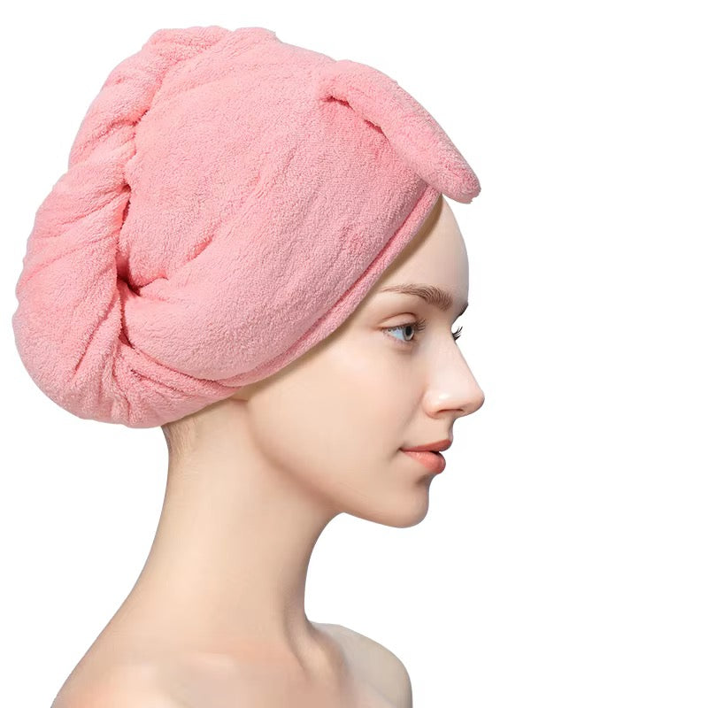 Microfiber Hair Towel (Pink)