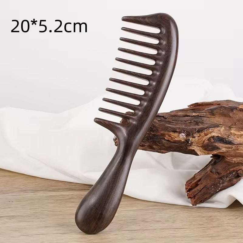 11 Teeth Dark Sandalwood Hair Comb