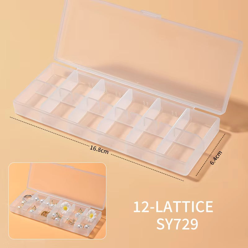 12-compartment Plastic organizer box