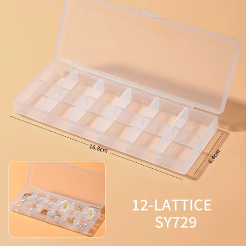 12-compartment Plastic organizer box