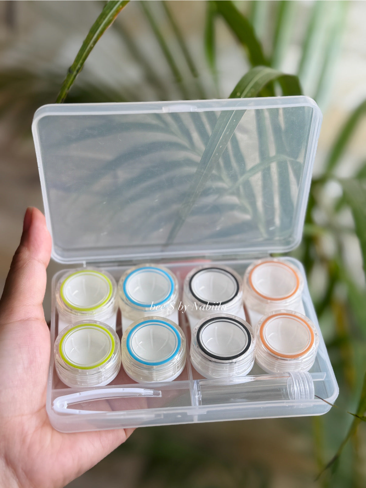 4 Pairs Transparent Lens Storage Kit
