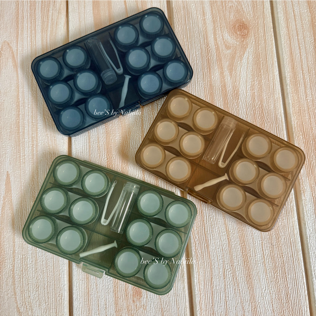 6 Pairs Colorful Lens Storage Kit