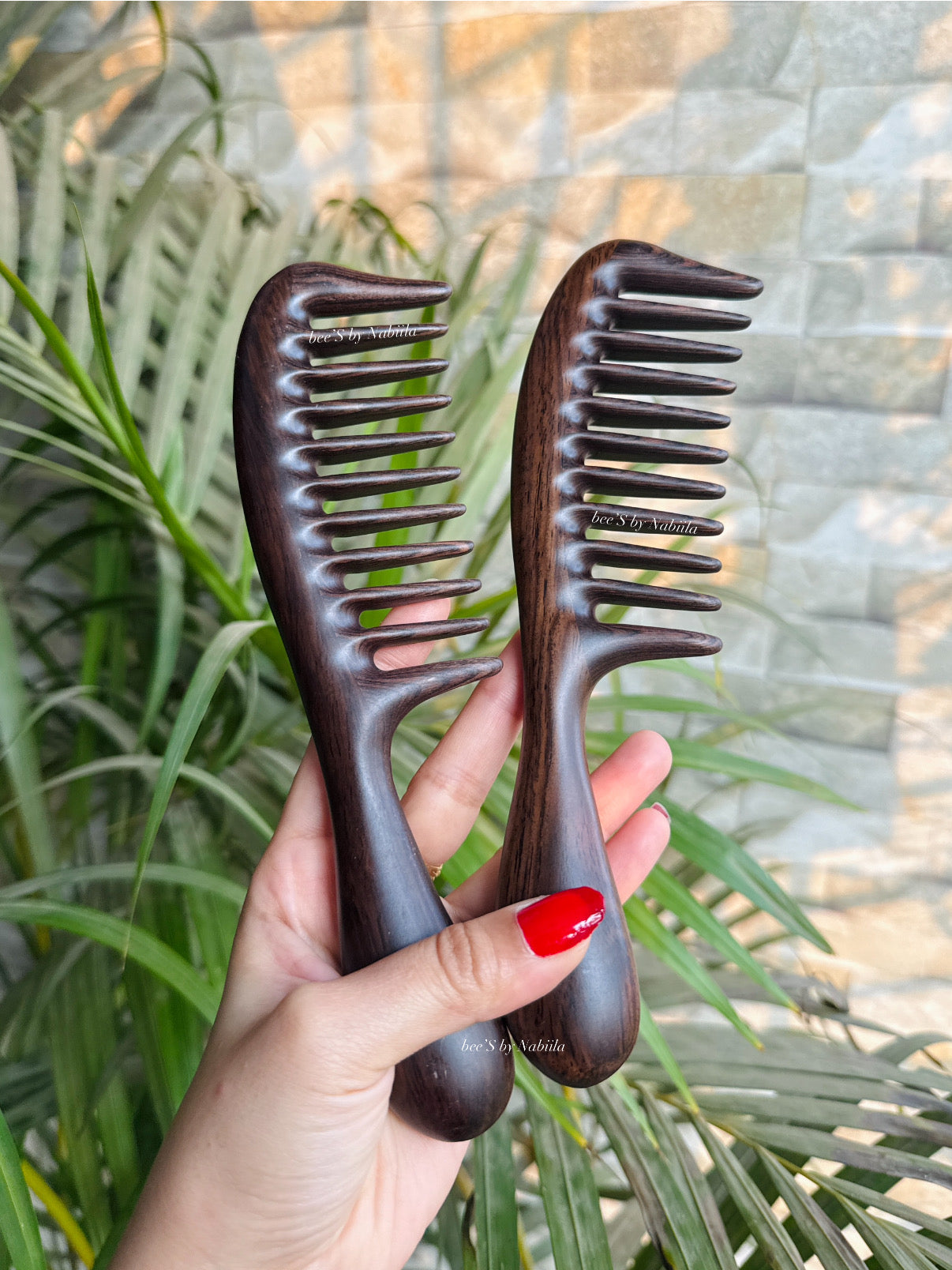 11 Teeth Dark Sandalwood Hair Comb