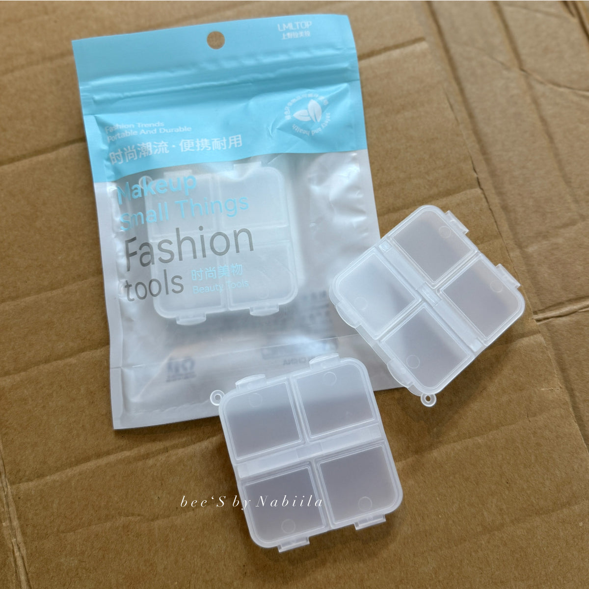 4 Compartment Plastic Organizer Box (Small Size)