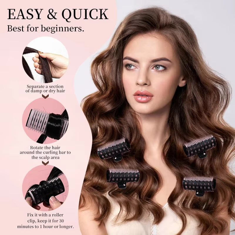 3pcs Hair Roller Set (Black)