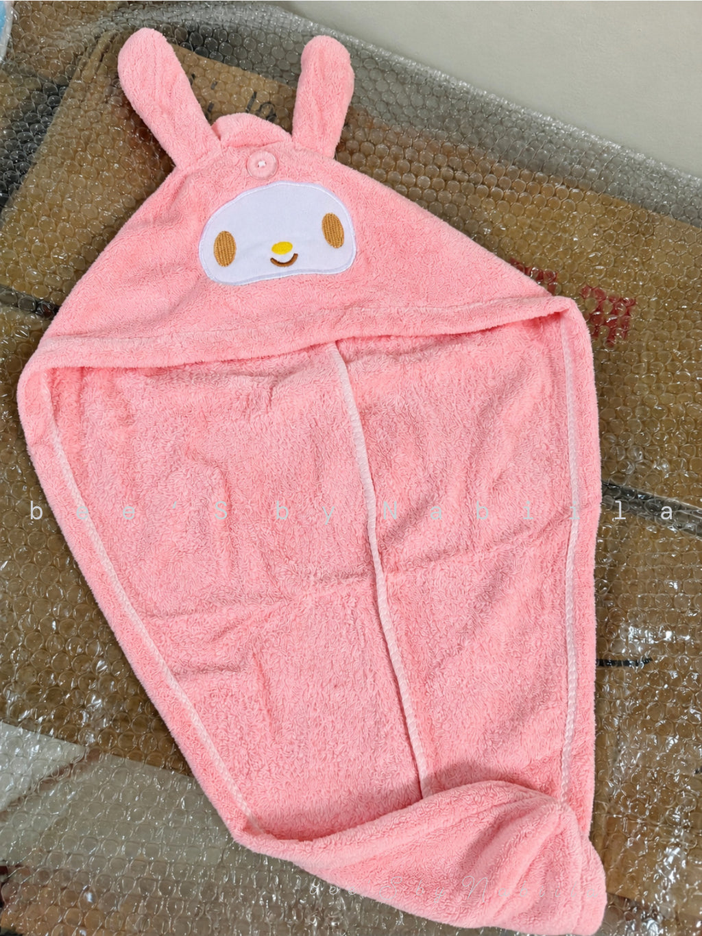 Microfiber Hair Towel (Pink)