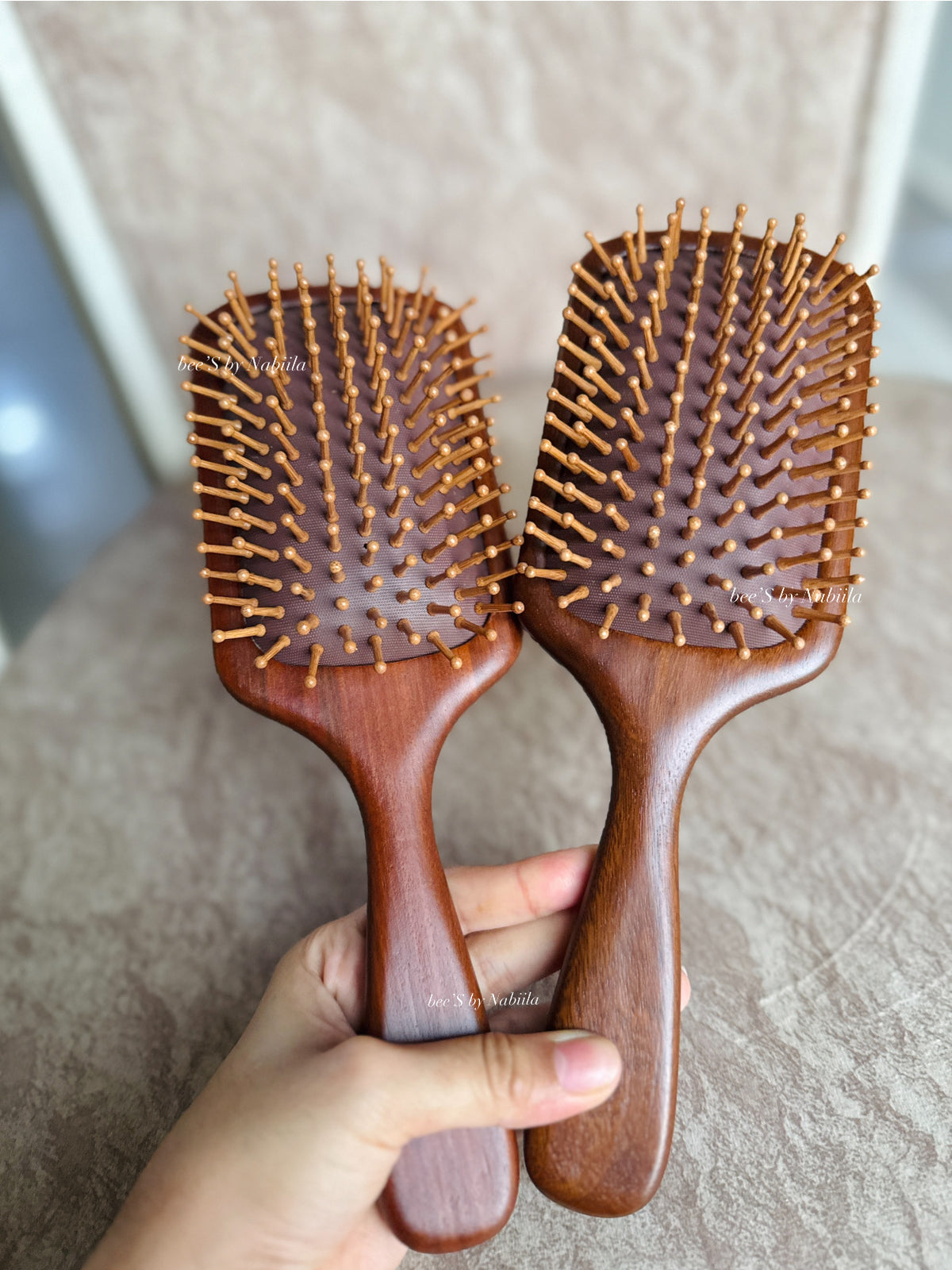 Natural Sandalwood Hair Brush